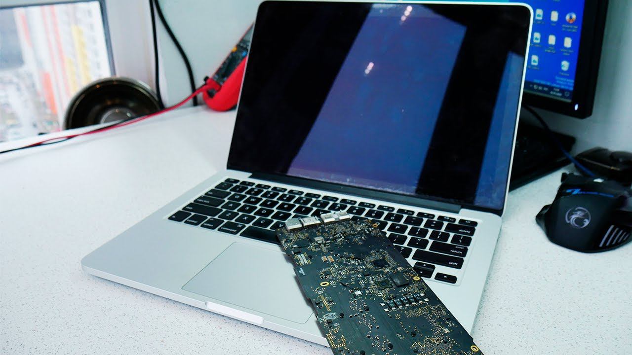 Воскрешаем залитый Macbook Pro A1502 после другого сервиса