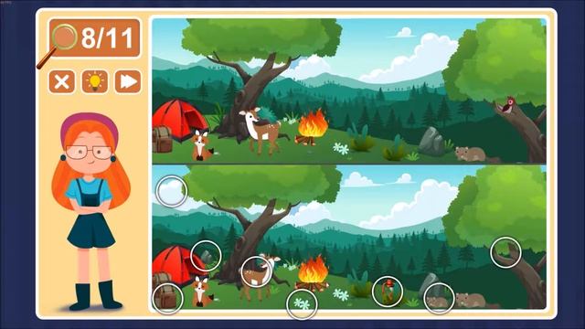 Viki Spotter: Camping, Level 8 Walkthrough, 1080p/60FPS. смотреть онлайн