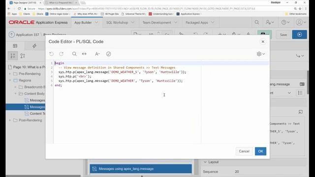 Mastering Oracle APEX Messages - Lesson 3 смотреть онлайн