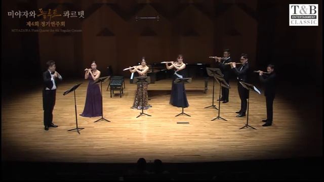W. A. Mozart - Opera 'Die Zauberflote' Overture (MIYAZAWA Flute Quartet) смотреть онлайн