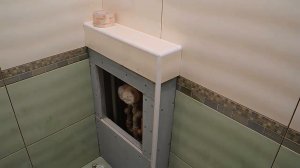 Укладка плитки на заваленные стены до 10 см.  ч.7