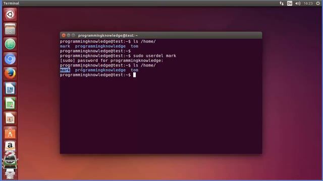 Linux Command Line Tutorial For Beginners 23 userdel command Removing Users смотреть онлайн