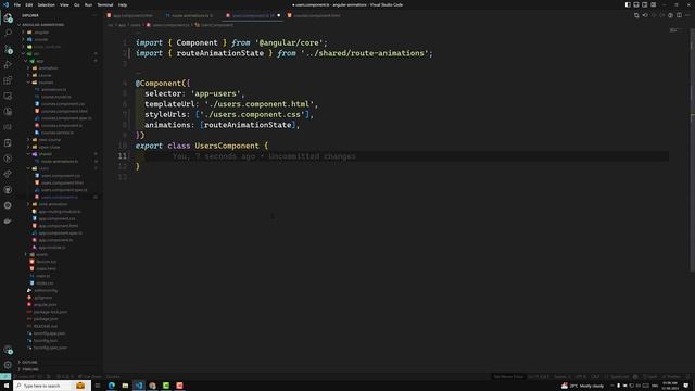43. Route Navigation animate with Angular Animations in Angular routing Application- Angular16 смотреть онлайн
