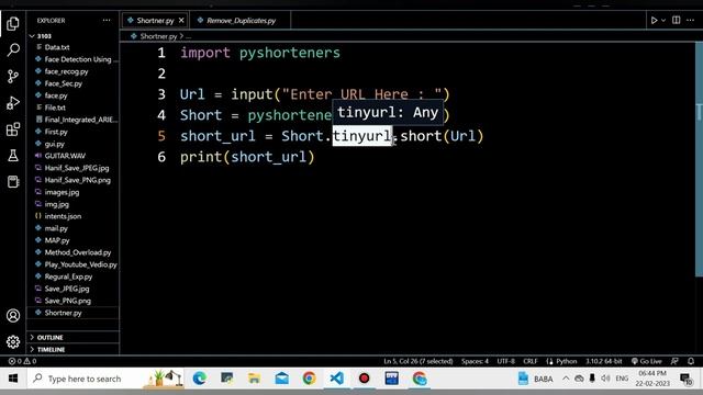URL Shortner Using Python| Only 5 line code by @MetaForge_ смотреть онлайн