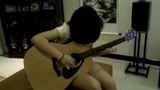 Cait playing Romance d ' Amour on guitar смотреть онлайн