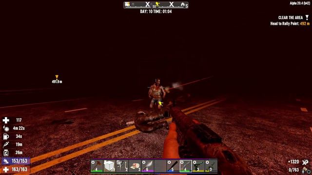 7 Days to Die Alpha 20 Blood Moon Horde without a base Fog Edition смотреть онлайн