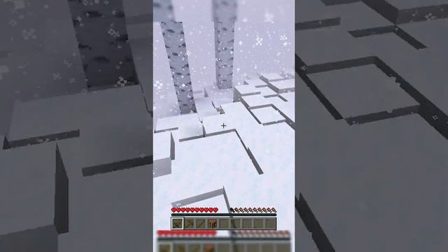 Можно ли выжить в ядерной зиме в майнкрафт #minecraft #shorts