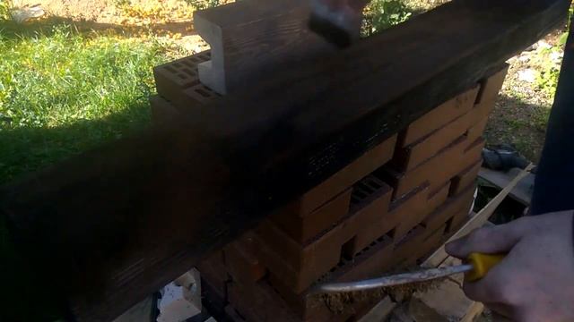 ✅Как состарить брус своими руками - Декоративный брус для камина! смотреть онлайн