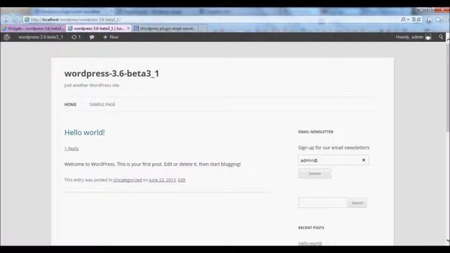 Email Newsletter wordpress plugin (Setup Subscription box) смотреть онлайн