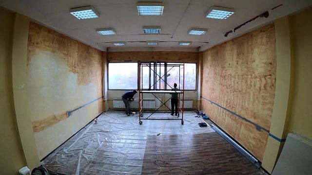 Детская фотостудия "Лама" Таймлапс Старт работ (2 из 5) Мойка окон, штукатурка. смотреть онлайн