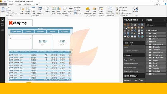 How to create sales dashboard designing in power bi desktop. part (37) смотреть онлайн