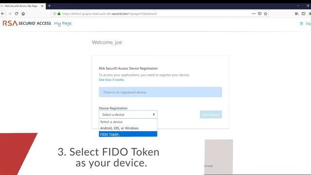 Using RSA SecurID Access My Page to Register a FIDO Token (English) смотреть онлайн