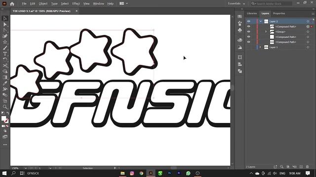 TUTORIAL MEMBUAT LOGO Y2K смотреть онлайн