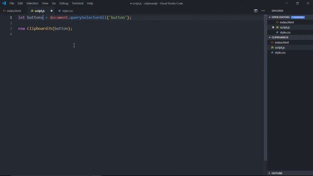 How to Copy Text to Clipboard in Javascript using Clipboard JS смотреть онлайн