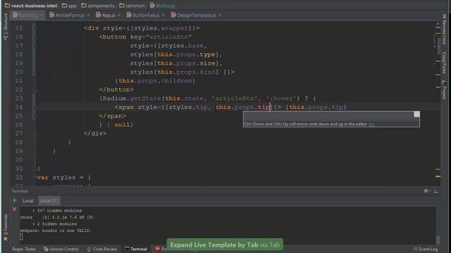 9. React best practices component architecture with inline styles. Part 3- States and Modifiers смотреть онлайн