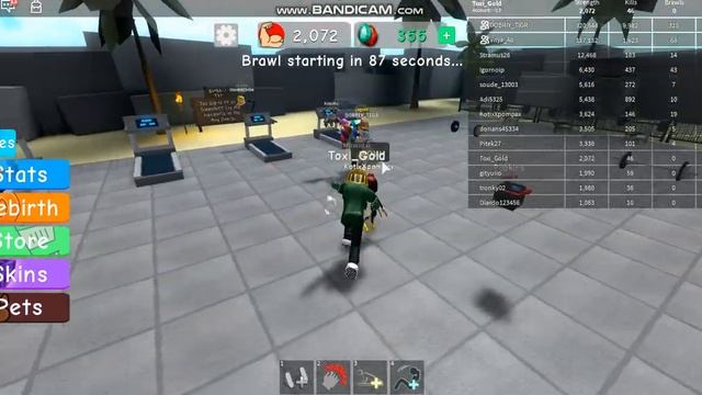 Встретил двух ютуберов в Weight Lifting Simulator 3 в роблокс смотреть онлайн