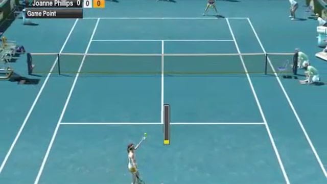 Virtua Tennis 2009 PC Gameplay : World Tour Gold Coast Tennis Court (Women Single) Fancy Clothes смотреть онлайн