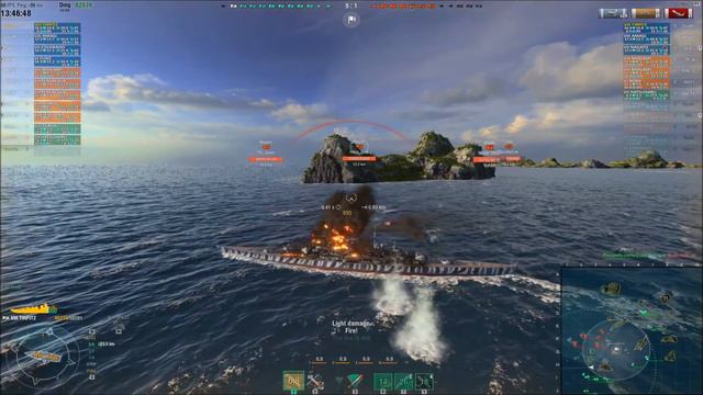 World of Warships - Tirpitz - 1,877 Base XP, 2 Kills, 114.2K Damage смотреть онлайн