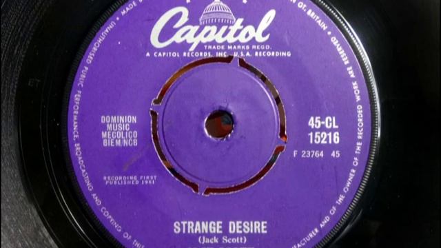 Popcorn - JACK SCOTT - Strange Desire - CAPITOL CL 15216 UK 1961 Sax Break Rocker смотреть онлайн