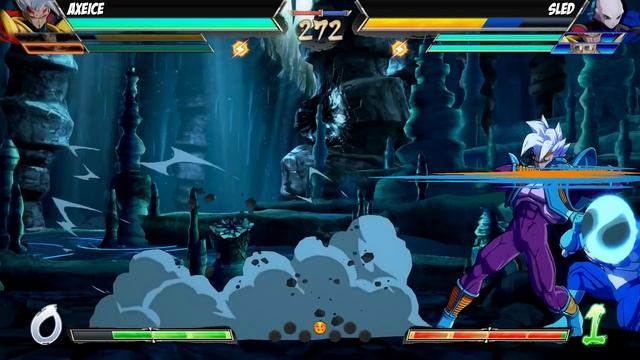 AxeIce(Android 17/Super Baby 2/Goku Black) Fights Sled(Jiren/Super Baby 2/Roshi)[DBFZ PS4] смотреть онлайн