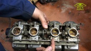 Регулировка датчика положения дроссельных заслонок на Yamaha XJR400