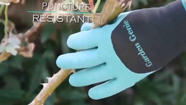 Садовые перчатки с когтями Garden Genie Gloves смотреть онлайн