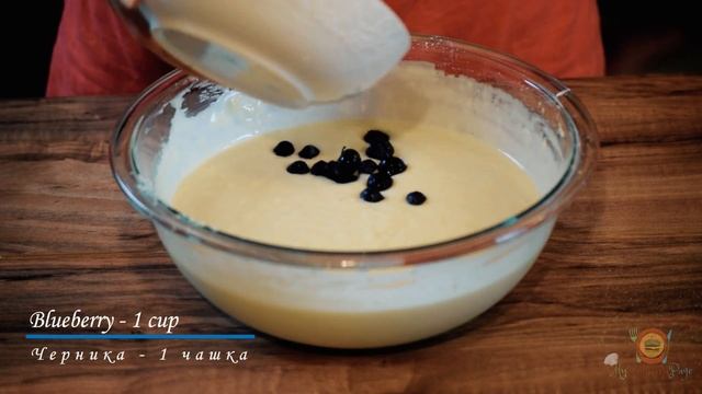 Blueberry Pancake Recipe || Оладьи с Черникой || 2018 смотреть онлайн