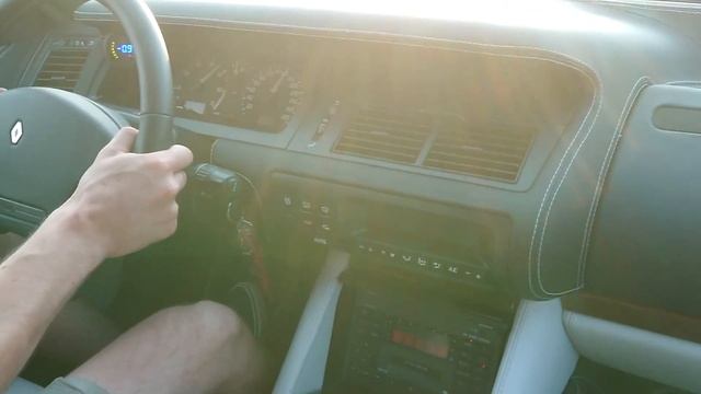 Renault Safrane Biturbo Baccara - Cruising, engine sound смотреть онлайн