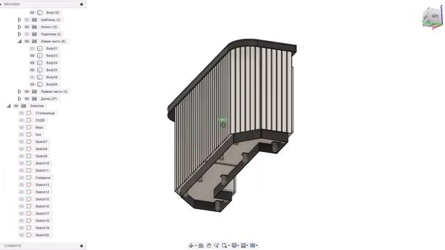 3D макет стойки ресепшен, регистрации - DecolabSU смотреть онлайн