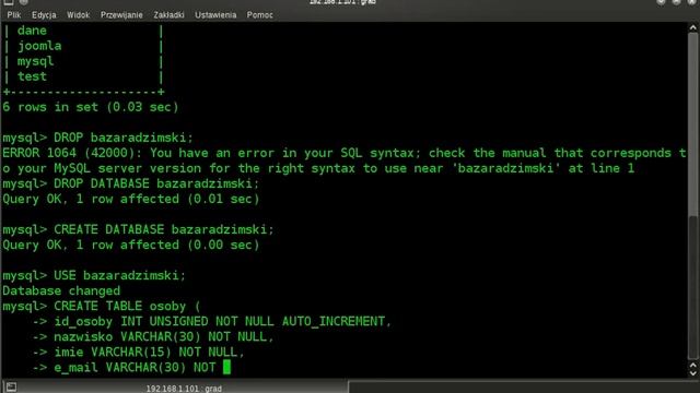 Zarządzanie bazą danych mysql смотреть онлайн