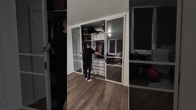 2021 Зеркальные раздвижные двери в шкаф +7(968)323-17-41 смотреть онлайн