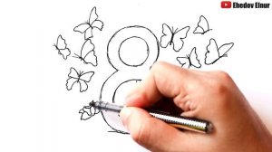 Как нарисовать 8 марта  | Подарок маме @risunki_yulki