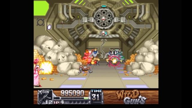 Super Nintendo (Snes) 16-bit Wild Guns Stage 6 Final fight
