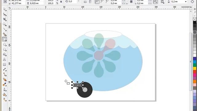 Рисование аквариума в CorelDraw смотреть онлайн