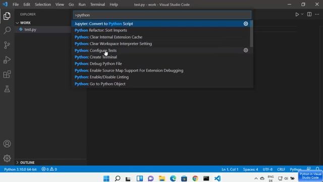 Getting Started with Python in Visual Studio Code | Python with VSCode (Windows 11) смотреть онлайн