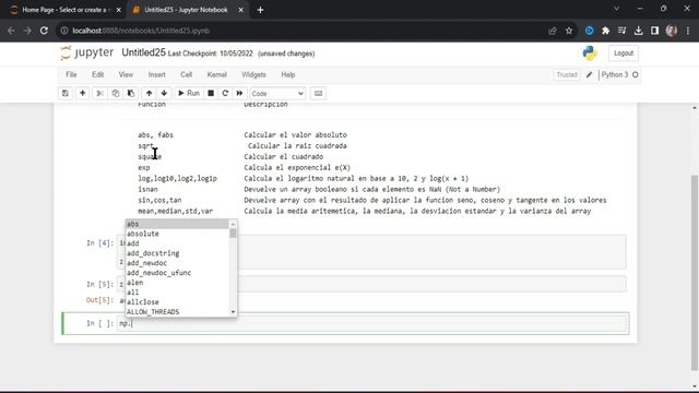 Usa FUNCIONES ARITMETICAS y ESTADISTICAS (media, mediana, raíz cuadrada) PYTHON con LIBRERIA NUMPY смотреть онлайн