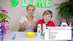 3 Слайма без клея _ Лизуны из шампуня зубной пасты _ Проверка Слаймов от подпис