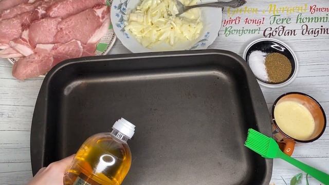 Очень вкусная, нежная Свинина Корейка в Духовке - стейки свинины под лукаво-майонезном соусом смотреть онлайн