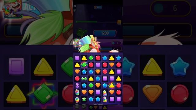 Funky Tiles+Rainbow Match Masters Solo Challenge Score 2500 12 Moves Perfect Heist