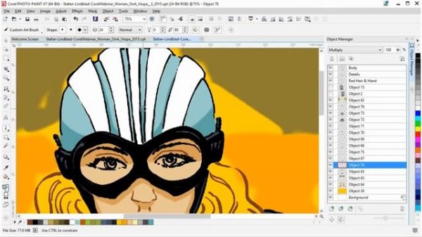 corel draw How to use Corel PHOTO PAINt X7 and a Wacom Tablet to draw coreldraw