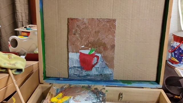 Живопись мастихином акриловыми красками. Ромашки смотреть онлайн