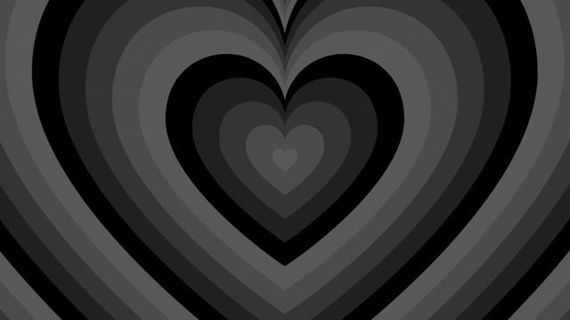 Black Heart Tunnel Background Screensaver 1 Hour Loop HD 4K