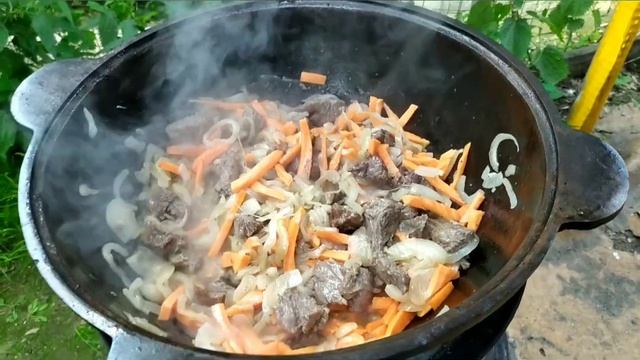 Шурпа жареная в казане! Самый простой и вкусный рецепт! ??? смотреть онлайн