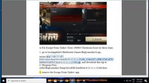 Fix Escape From Tarkov Error 108003 Checksum