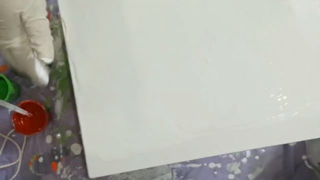 Cuadro Hecho Con Hilo O Cuerda - Strig Pull - Acrylic Pouring #fluidart #acrylicpouring #abstracto