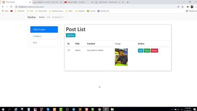 crud project delete and select data using php mysql database || part 5 смотреть онлайн