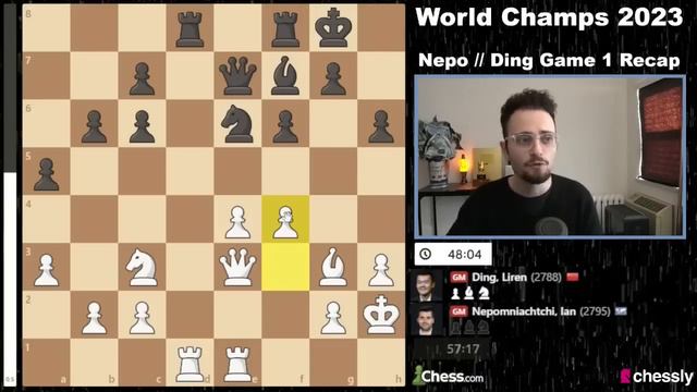 WORLD CHESS CHAMPIONSHIP GAME 1 смотреть онлайн