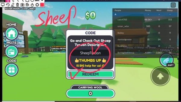 *NEW* SHEEP TYCOON ROBLOX REDEEM CODES 2022 || SHEEP TYCOON CODES | NEW ROBLOX CODES FOR SHEEP!