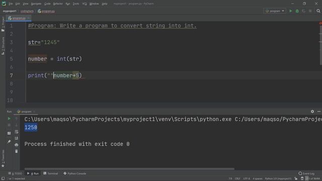 String Into Number In Python | Solutions For Python 100 Exercises | Program42 | CodingFacts смотреть онлайн