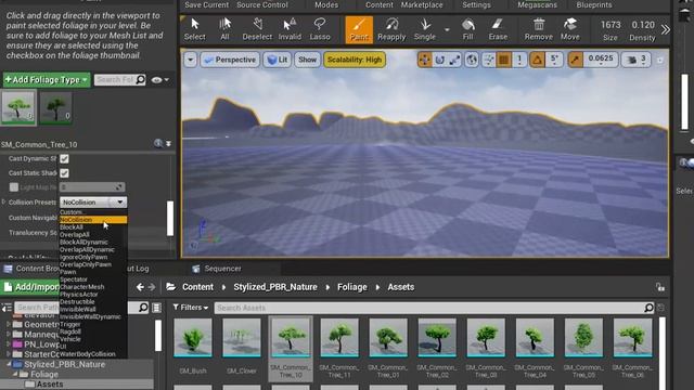 Unreal 2022- How to use Foliage Brush to build a Nice Environment for Your Game смотреть онлайн